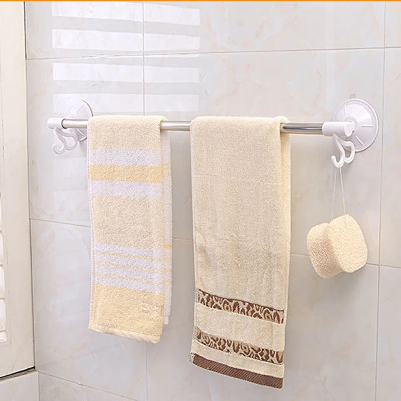 

1pcs Stainless Steel Bath Towel Holder Bathroom Towel Bar Kitchen Holder Hanging Toilet Towel Holder Towel Racks 40cm