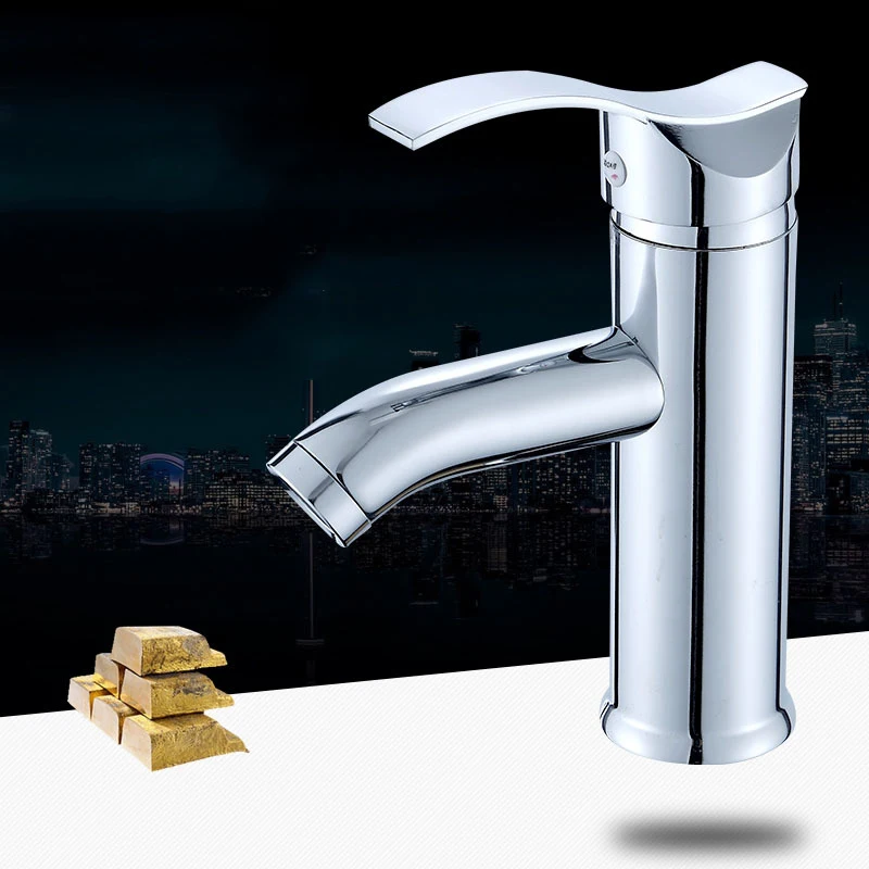 

Kitchen Bathroom Single Handle Mono Basin Sink Tap Hot And Cold Mixer Faucet
