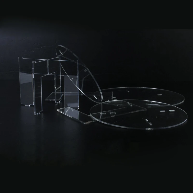  Display Stand 6-Layer Clear Acrylic Cake Holder for Wedding and Party