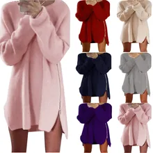 Autumn Winter Women Knitted Mini Dress Fashion Casual A Line Party beach dress Vestidos Femininos Autumn Winter Women Knitted Mini Dress Fashion Casual A Line Party beach dress Vestidos Femininos