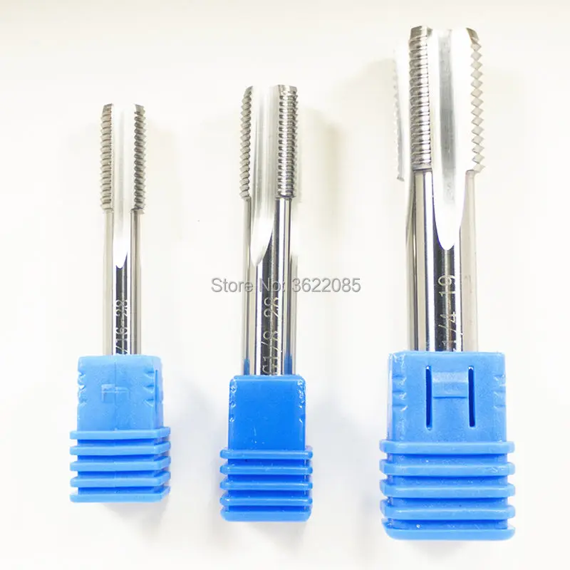 KLOT Solid Carbide Pipe Thread Plug Tap BSP G1/16 28 G1/8 28 G1/4 19 G3