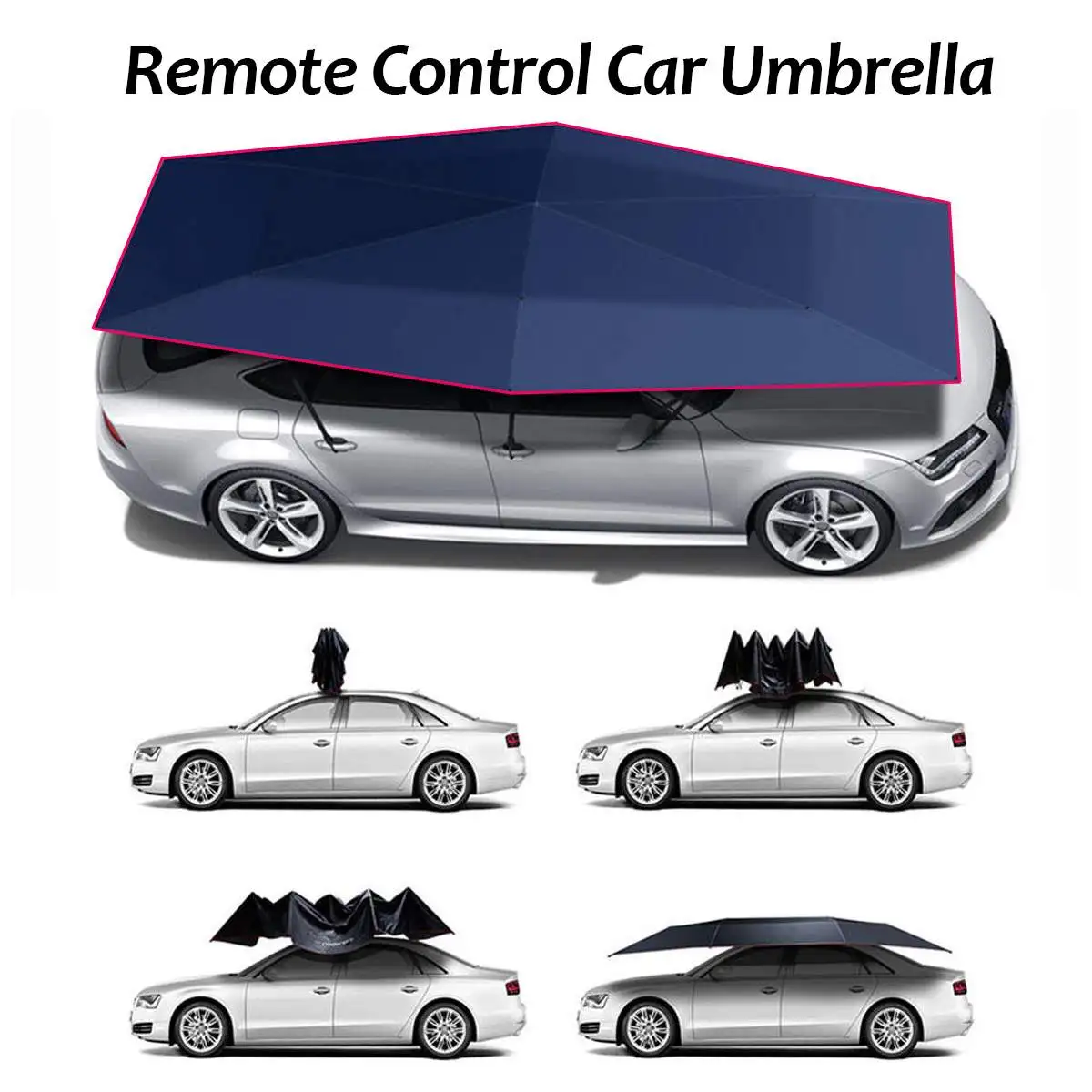 

Automatic Car Cover Tent Portable Folding Umbrella Roof Sunshade Sun UV Protection Remote Control Waterproof Car Covers Tent