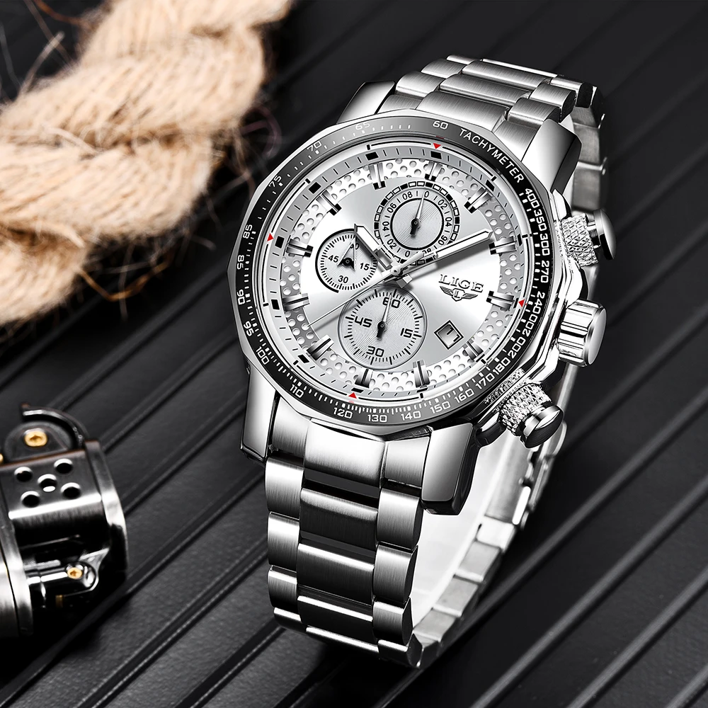 

LIGE Watch Men Women Watch Business Wrist Watches Mens Watches Fashion Sports Relogio Masculino Analog Quartz Watch