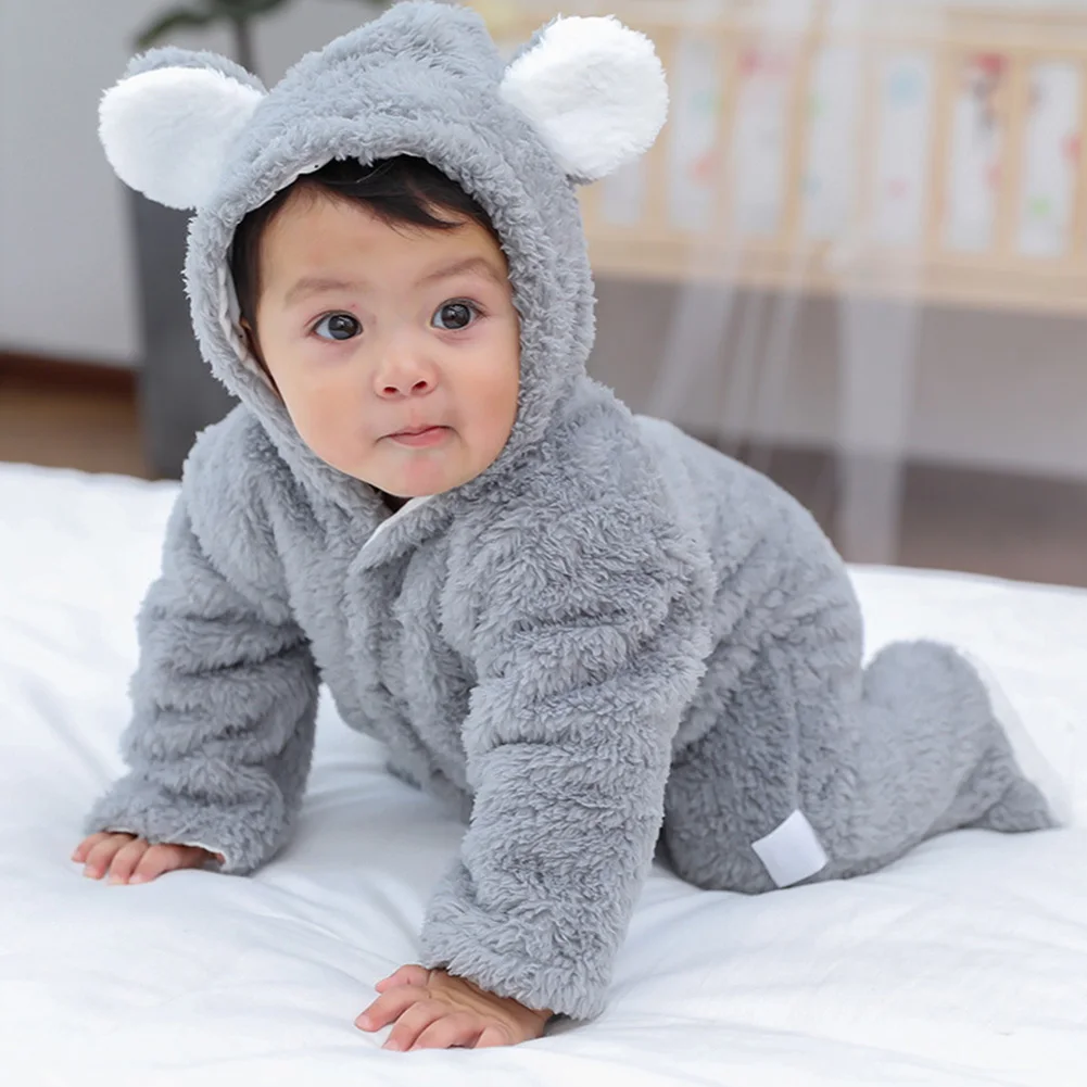 Baby Hoodies Rompers Winter Baby Boy girls Clothes Cotton Newborn