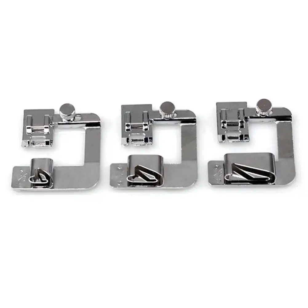 

Adeeing 3pcs Home Electric Multi-functional Sewing Machine Wide Rolled Edge Presser Foot