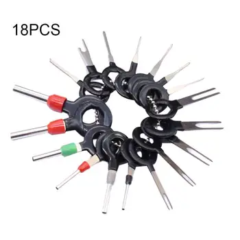

18Pcs Car Wire Terminal Removal Tool Release Extractor Puller Wiring Connector Pin Back Needle Remove Tool Set