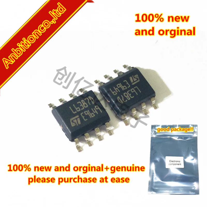 

10pcs 100% new original L6387DTR L6387D L6387 SOP8 HIGH-VOLTAGE HIGH AND LOW SIDE DRIVER in stock