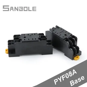 

(10PCS) PYF08A Power Relay Electromagnetism Relay Small-sized 8 Hole Base suits for MY2NJ / HH52P / JZX-22F/2Z Relay