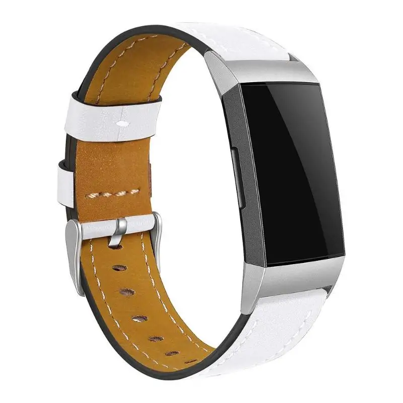 

PU Leather Adjustable Black Brown Watch Band Smart Bracelet Wrist Strap Replacement for Fitbit Charge 3