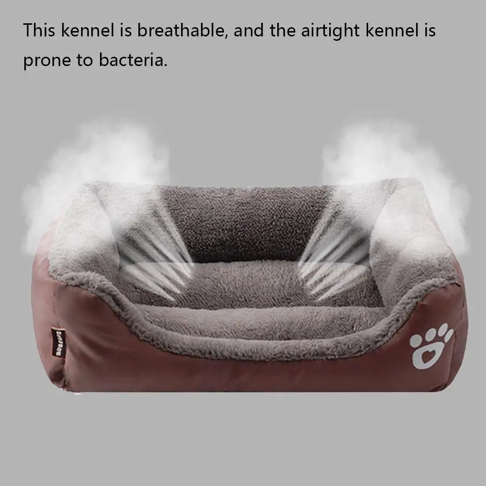  Dog Bed Pet Bolster Machine Washable Dog Bed Self-Warming and Cozy for Improved Sleep Mattress Memo
