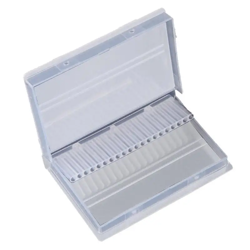

Nail Art 20 Holes Slots Drill Bit Holder Box Display Grinding Heads Storage Box Detachable Acrylic Container Manicure Tool