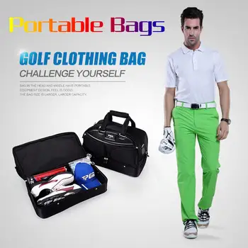 Best Offers 2018 PGM Golf Clothes Bag Men's ball bag Large Capacity Double Layer clothes bag Nylon Waterproof golf bag for men Cheaper 2018 PGM Golf Clothes Bag Men's ball bag Large Capacity Double Layer clothes bag Nylon Waterproof golf bag for men
