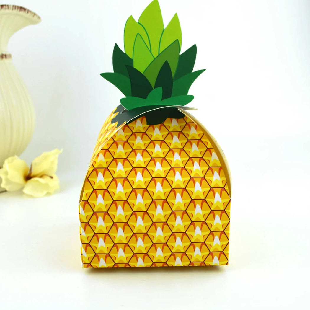 25 шт. креативная коробка для конфет с ананасом серия фруктов DIY Индивидуальная