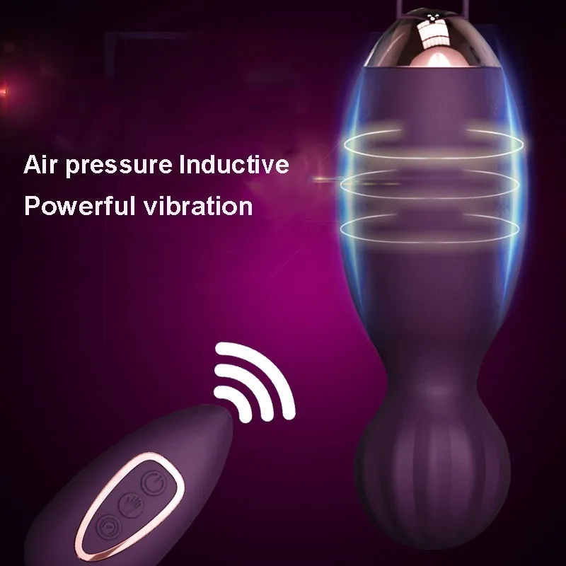 Air Pressure Sensor Vaginal Ball Remote Control Vibrating Egg Clitoral Stimulator Ben Wa Ball Vaginal Tight