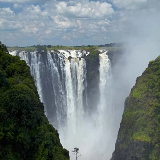 Victoria Falls Mosi-oa-Tunya Zimbabwe Africa плакат печать Дэвидом уоллом (25x38) | Дом и сад