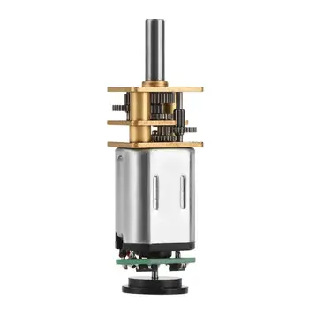 

DC6V 2W Gear Motor GBMQ-GM12BY20 Gear Motor w/ Magnetic Coded Disc Hall Encoder Metal Motor 100KHz