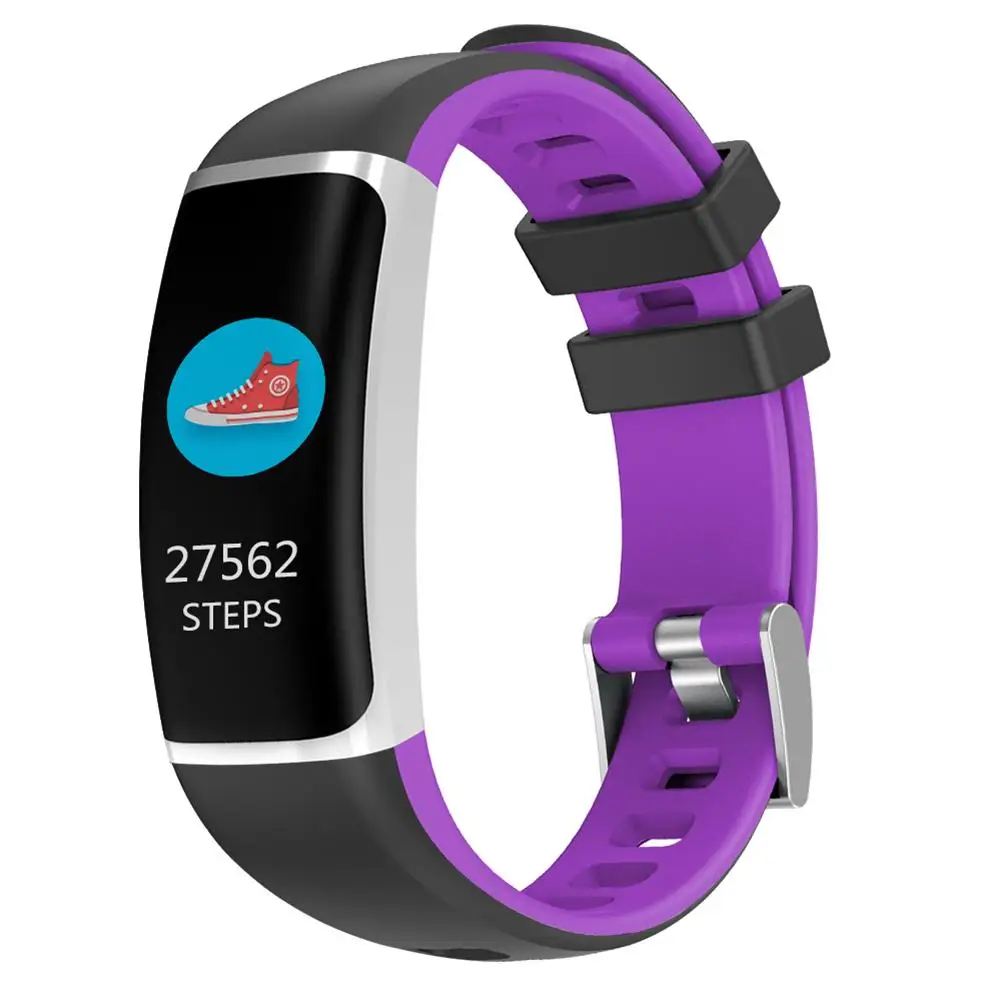 

Smart Bracelet Fitness Tracker IP67 Waterproof Sport Watch Heart Rate Blood Pressure Monitoring Shake To Take Photo Wristband