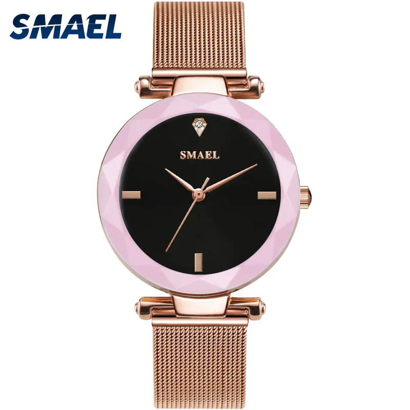 

SMAEL Women Fashion Brand 1898 Watch Female Relogios 30M Waterproof Wristwatch Chronograph Auto Date Watches Sport Quartz Clock