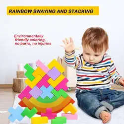 Мозаика набор красочные детские EducatioBaby деревянный тетрис Пирамидка детская Развивающий пазл игрушка