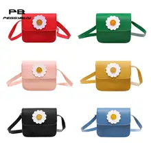 Сумка-мессенджер с цветочным рисунком для маленьких девочек; Детские кошельки на плечо; сумки через плечо