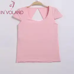 Женщины o-образным Вырезом cap Sleeve Keyhole Back casual, Vacation Pink solid casual Natural Tops классические футболки