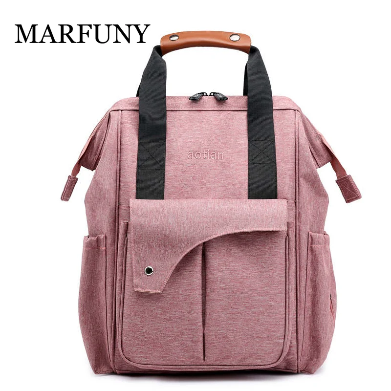 

2019 New Design Nylon Breathable Multifunction Mummy Bag High Quality Large Capacity Women Backpack Fashion Female Shoulder Bag