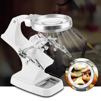 

Multi-functional Welding LED Magnifier Magnifying Glass Soldering 360 Rotation Repair Tool Nail Art Tool
