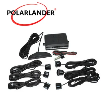 

Monitor Auto alarm alert BEBE loud Radar Detector System 6 Sensors Reverse Back up Backlight LED Display Parking Sensor Car LED