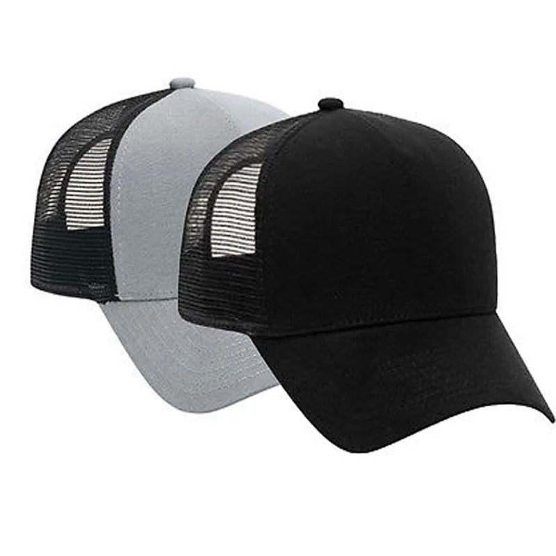 Cotton Flannel Trucker Hat with Adjustable Mesh Back Justin Bieber SOLID BLACK Baseball Caps