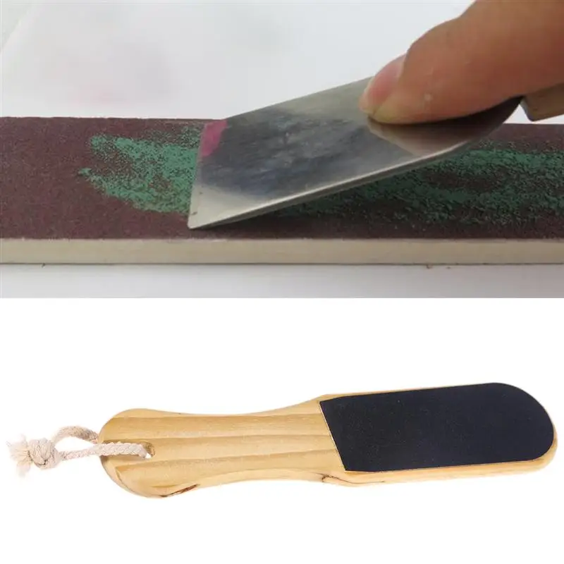 

DIY Sharpening Board Double-Sided Knifeboard Strop Polishing Leather Tools Whetstone For Carving Grinding Honing