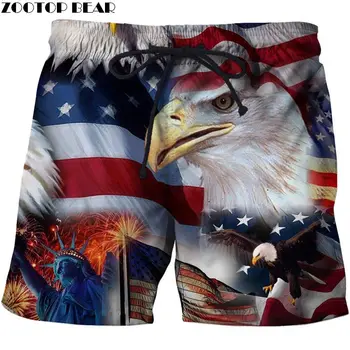 Image of 2019 USA Beach Shorts Men Casual Board Shorts Plage Vacation Quick Dry Shorts Swimwear Streetwear DropShip