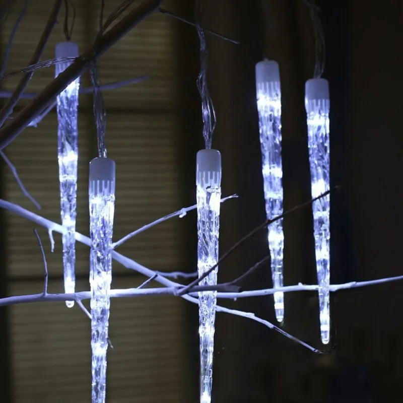 

Led String Meteor Shower Light Christmas Decoration Outdoor Holiday Landscape Light For home Ice cone Lights