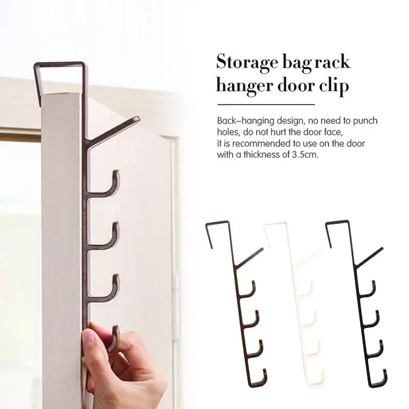 

1pcs Home-use Creative Multi-purpose Five-segment Hook Multi-function 5-door Non-marking Towel Coat Hook Hanger High Quality