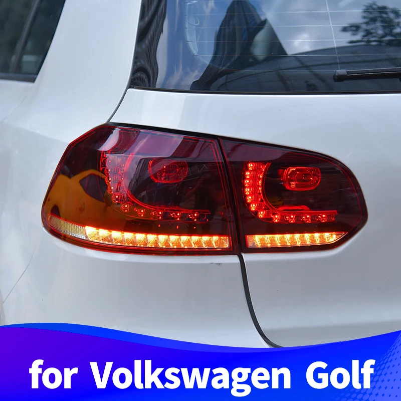 

Taillight Assembly for Volkswagen Golf 6 2012 2013 2014 2015 2016 LED driving light LED flowing turn signal LED brake light