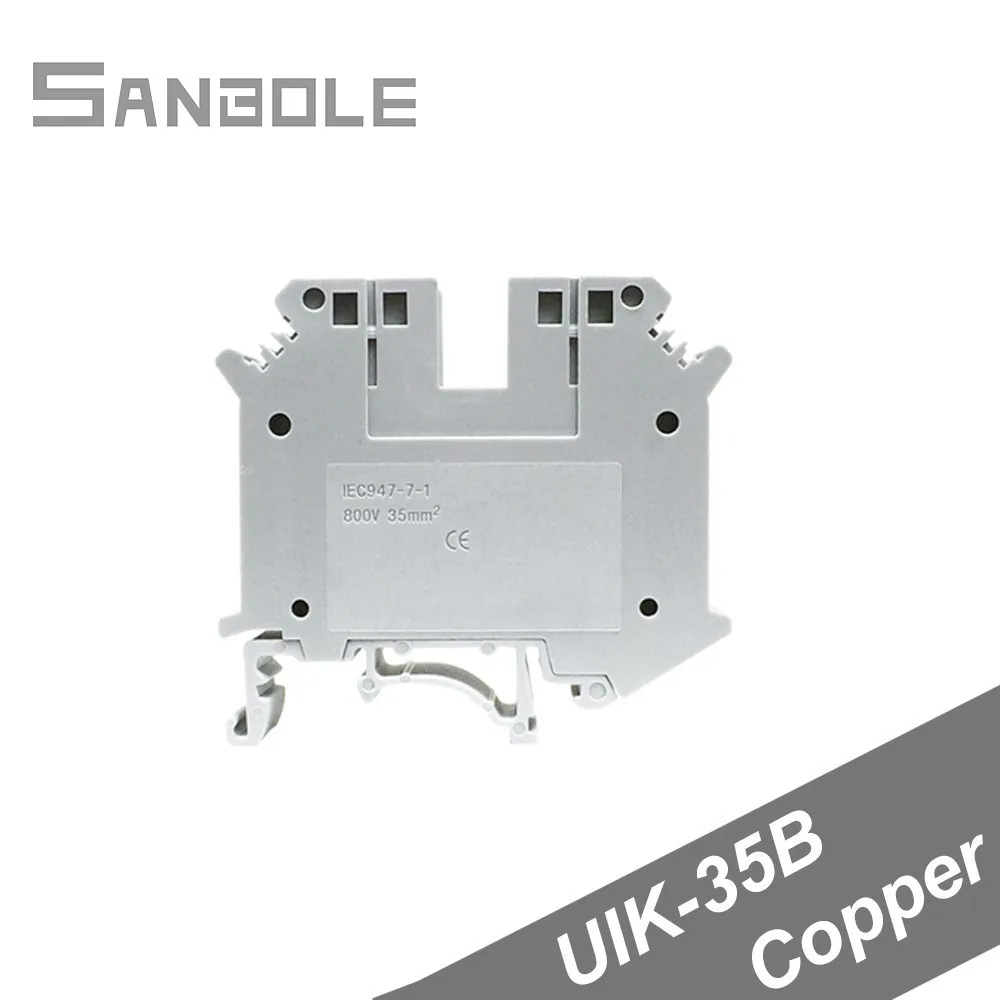 

Terminal Block UIK-35B Electric Connection Row Guide DIN rail mounting General Purpose Connector Terminals (5PCS)