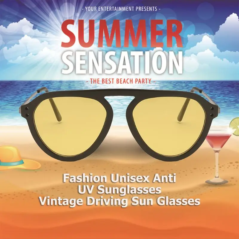 

Resin lenses Unisex-type large-frame glasses fashion trend sunglasses car glasses eyewear suitable for shopping driving party