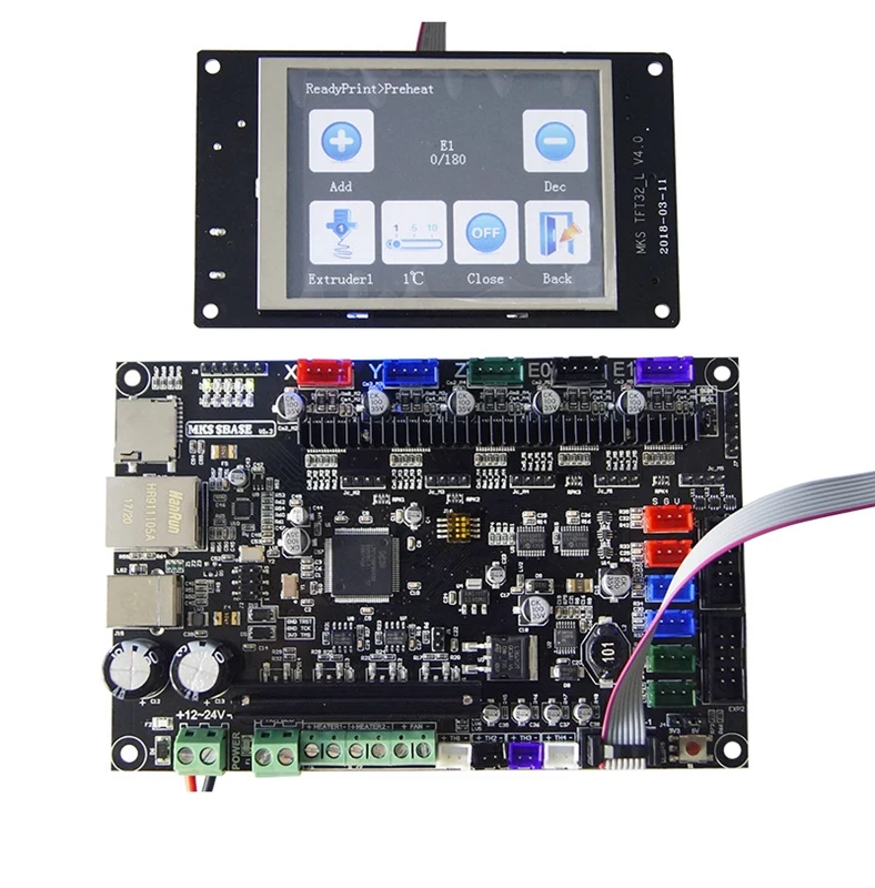 

hot-MKS base 3D printer 32bit PCB MKS SBASE V1.3 +MKS TFT32 3.2'' LCD Touch Display