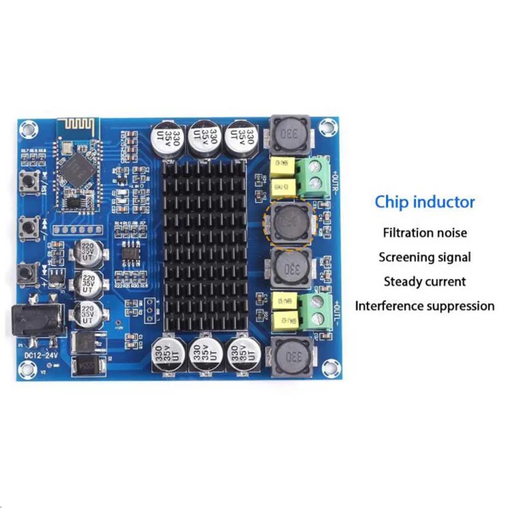 XH M548 Bluetooth двухканальный 120 Вт + TPA3116D2 цифровой аудио усилитель мощности|Усилители