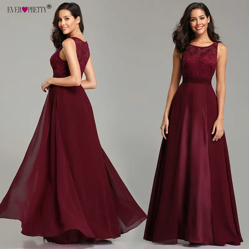 Robe De Soiree Grande Taille красивое женское сексуальное шифоновое кружевное недорогое вечернее платье трапециевидной формы без рукавов с круглым вырезом Вечерние платья