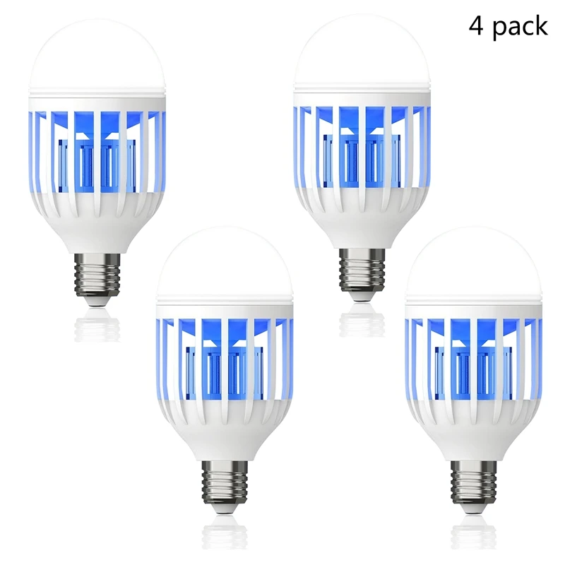 

4PCS Light Zapper LED Lightbulb Mosquito Fly Insect Killer Bulb Lamp 220V