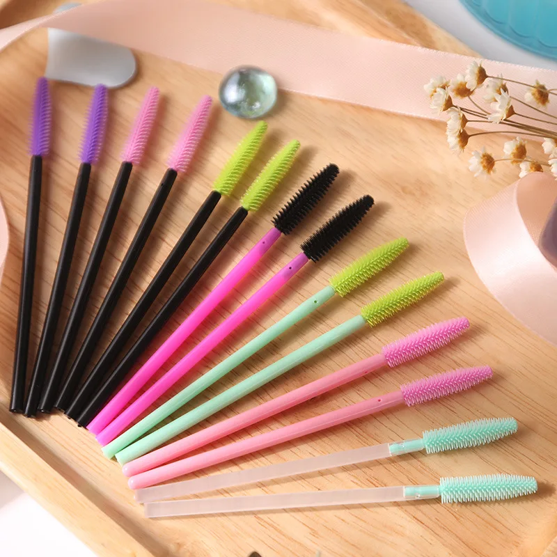 

Disposable Silicone Gel Eyelash Brush Eye Lashes Extension Tool Comb Mascara Wands Professional Beauty Makeup Tool For Women