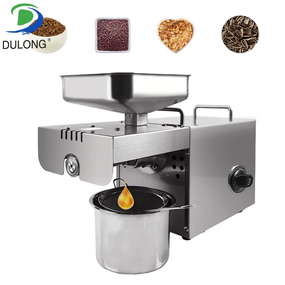 

Cold Heat oil press machine coconut nuts almond seeds coconut Stainless steel oil mill flaxseed oil extractor with Factory price