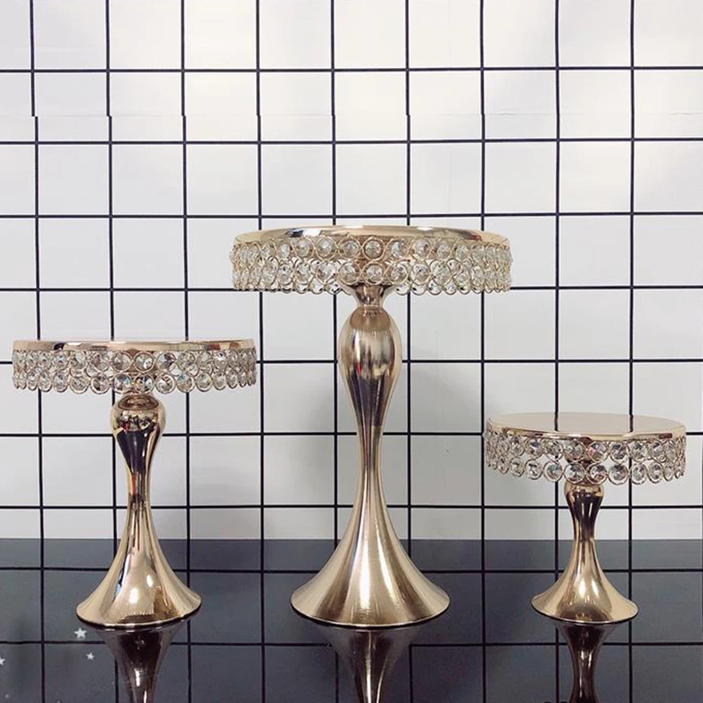 

1PC Gold Mermaid Antique Metal Cake Stand Round Cupcake Stands Wedding Birthday Party Dessert Cupcake Pedestal Display Plate