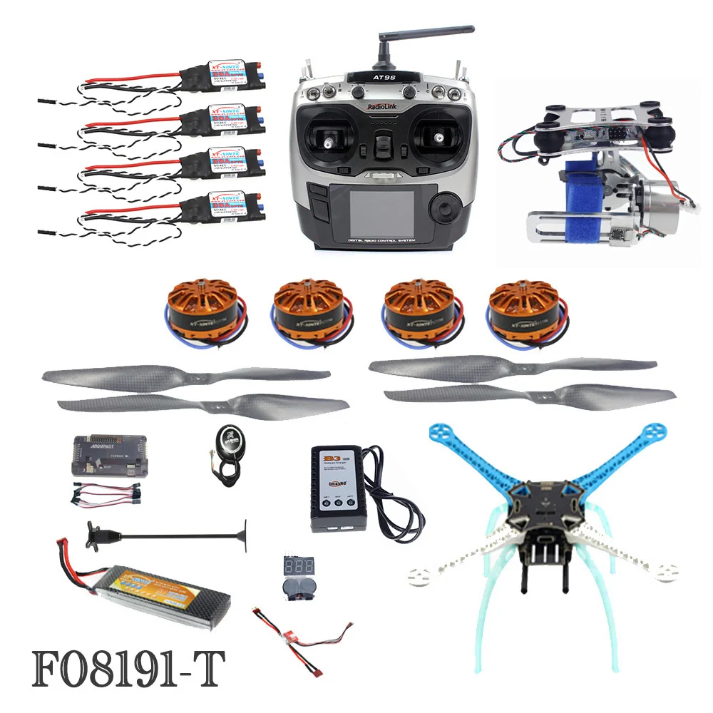 Мощный DIY GPS Дрон APM M8N 700KV 30A 4400MAH 30C 4 осевой летательный аппарат с камерой Gimbal PTZ|with