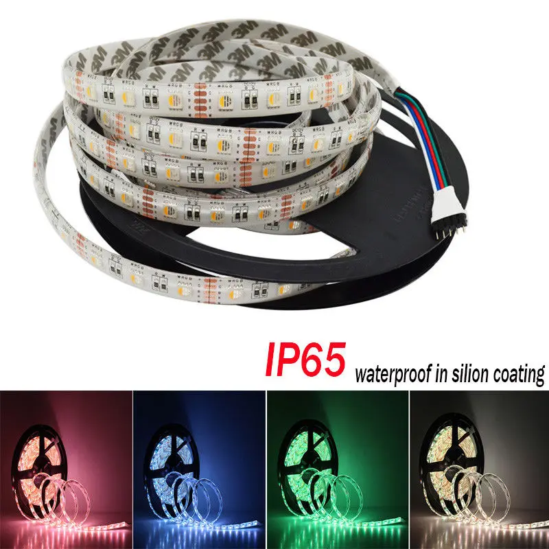 Новая светодиодная лента 4 в 1 RGBW 5050 DC12V/24 V Гибкая Светодиодная лампа RGB + белый/RGB