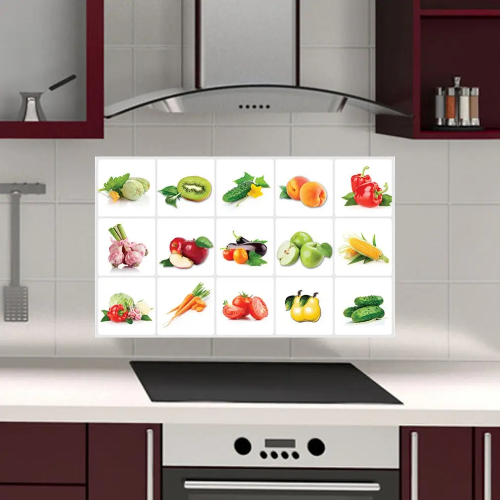 Creative Melon Fruit Kitchen Wall Stickers Self-Adhesive Vinyl Room Window Wall Decals Art Indoor Decoration Waterproof