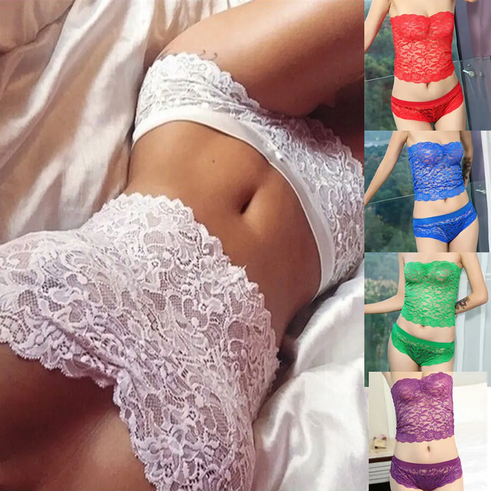 

2017 New Underwear Suit Women's Sexy Corset Lace Push Up Vest Top Girl Bra And Brief Set Underwear Suit