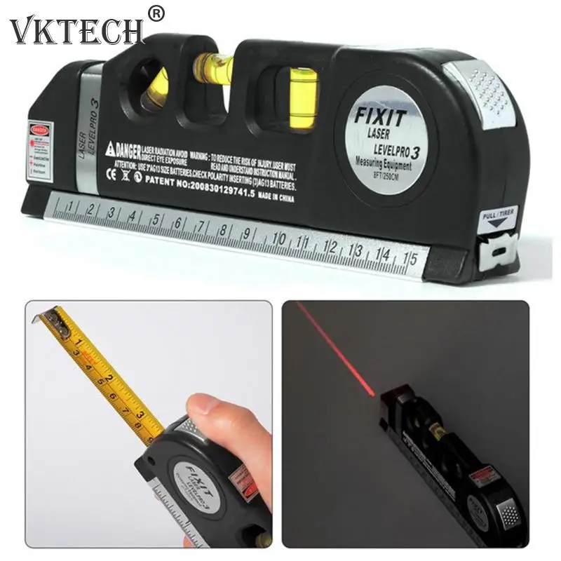 

Laser Level Ruler Laser Level Horizon Vertical Measure Aligner Standard and Metric Rulers Multipurpose Measure Level Laser