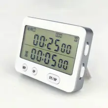 Yishi YS-255, двойной экран, дисплей, таймер, будильник, таймер-помидор, бесшумная вибрация, 99 часов, таймер, кронометр, Цифровой миниатюрный
