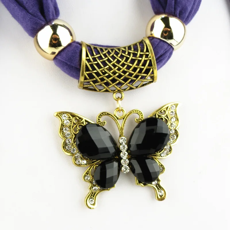 New Pattern Tassels Ornaments Hair Scarf Ancient Golden Butterfly Pendeloque Cut Shawl Scarfs For Ladies Muslim Scarves Necklace